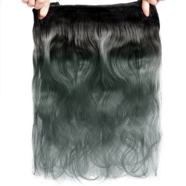 Virgin Hair Body Wave 1B/ Grey Hair Bundles - Image 4